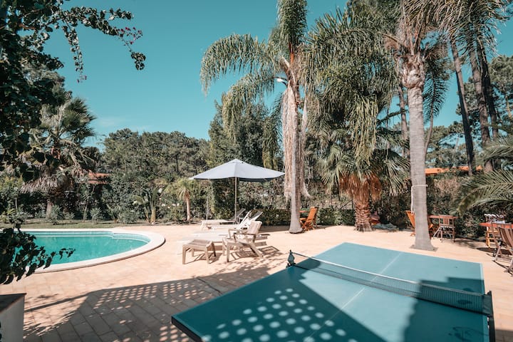 Caparica Beach Villa In Golf Condo & Pool Barbecue - Amora