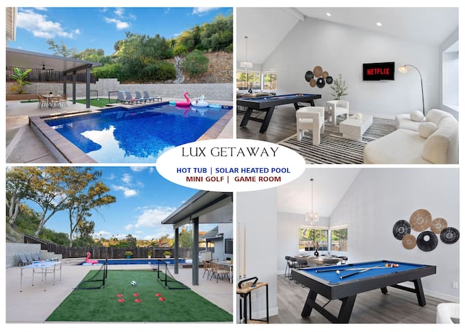 Backyard Oasis • Pool • Hot Tub • Games • MiniGolf