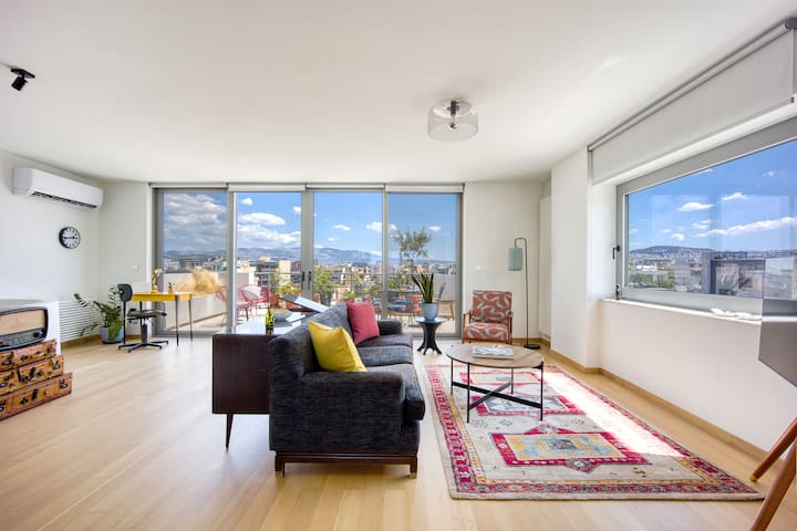 Amazing Acropolis Views Penthouse in buzzy Gazi