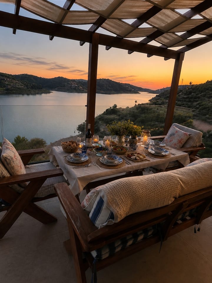 Meria Life Stone House with Lake View in Nature