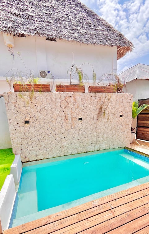 Private Villa with pool Paje Beach WIFI AC TV