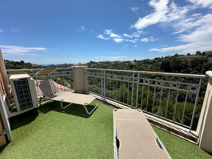 Appartement - Villa Avec Piscine Et Garage - 니스