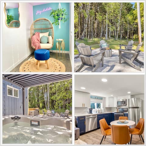 Seaside Hideaway-3 min. walk to beach, AC, HOT TUB