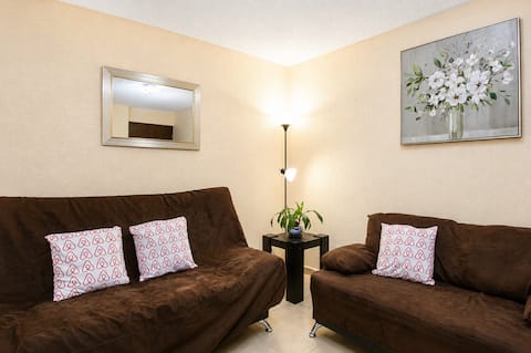 Popular Airbnb listing: CDMX Airport GNP Stadium Forosol Family apartment in Moctezuma