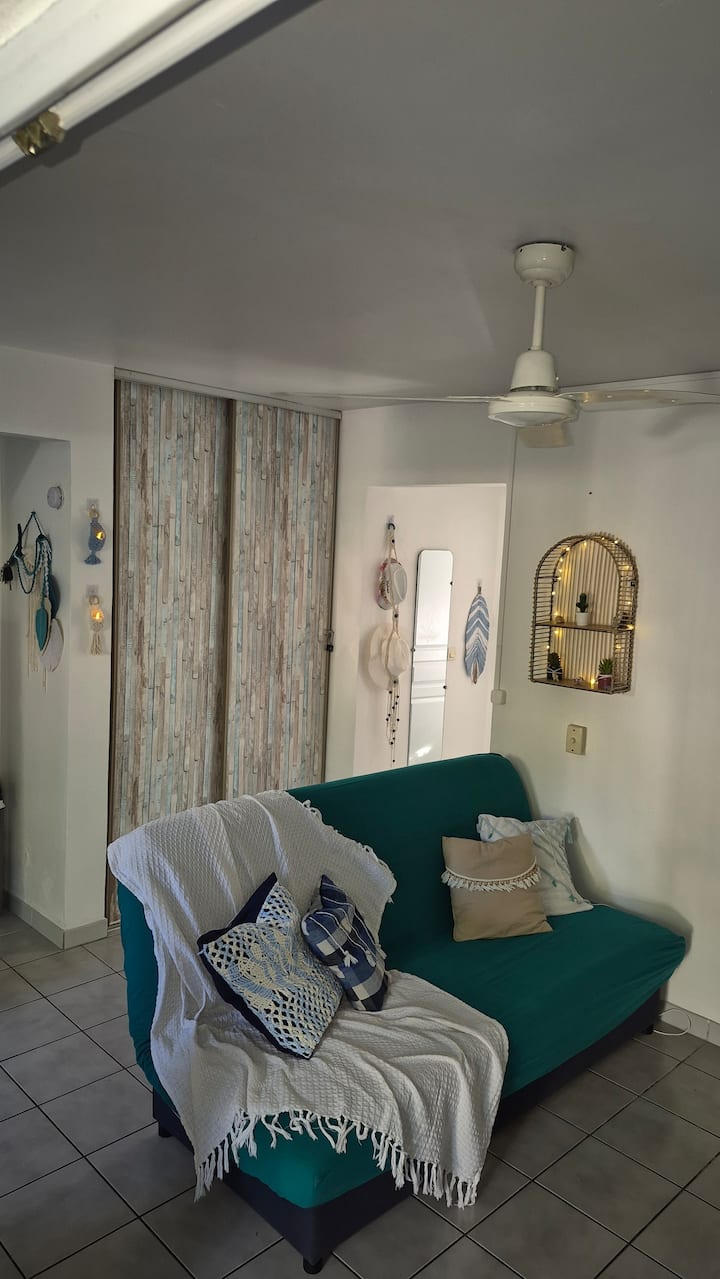 Ti Blue 40 M2.1 Chambre .Rdc+jardin.plage à 600m - Martinique
