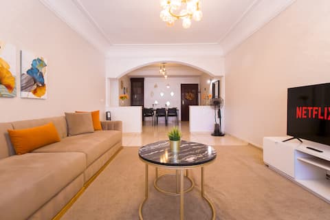 Top performing Airbnb: 3BR Spacious • 10mn Beach & Medina • AC • Parking in Bni Makada