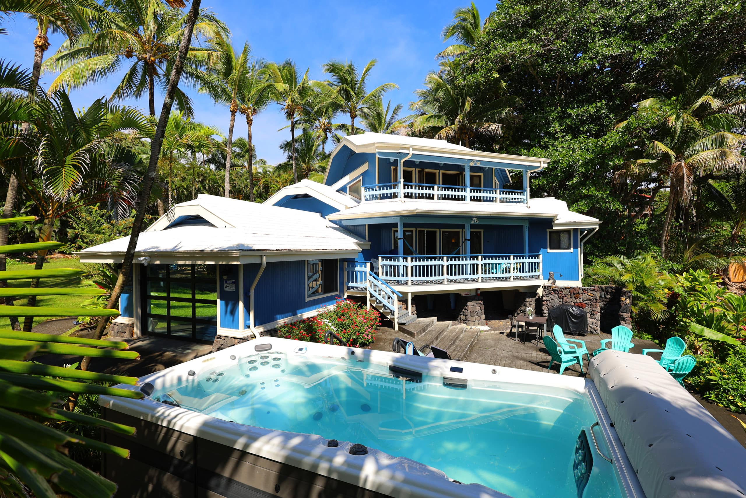 Oceanview Kehena Black Sand Beach House - spa/pool - Photo 38