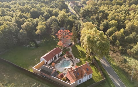 Unique cottage with lagoon pool and idyllic setting