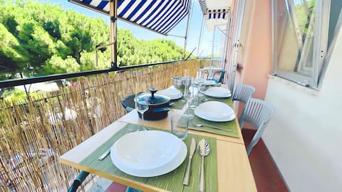 House of Sun, beach 300m + free parking, Albenga