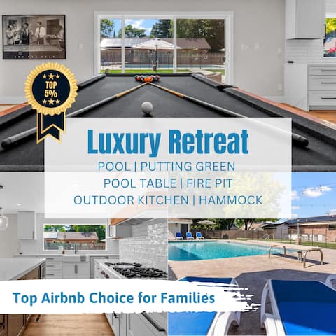 Luxury Oasis w/ Pool & Putting Green• Sleeps 8