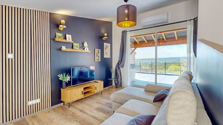 Gîte D’exception Avec Spa Sur Terrasse Panoramique - Lorraine