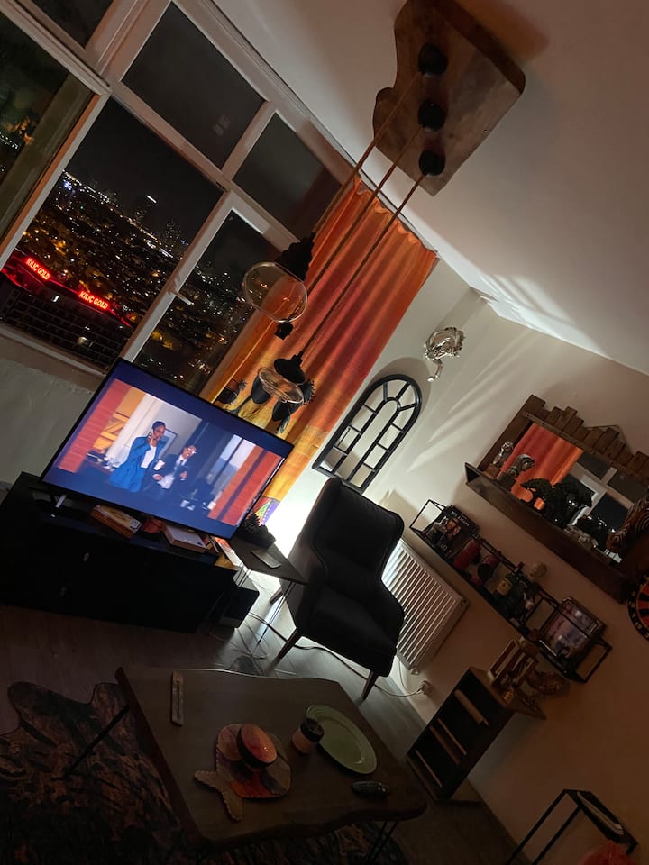 Müthiş Manzara  Penthouse 1+1 Daire Tüm Alan - Sahil