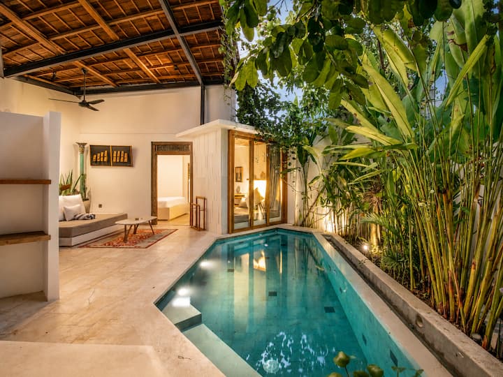 Chic 1-br Villa With Pool, 4 Mins To Echo Beach - Indonesia