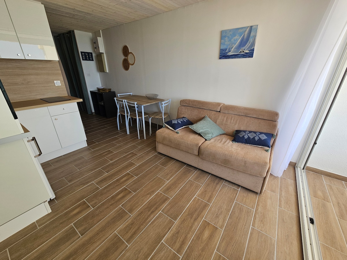 Successful Airbnb property: Sea view apartment in Barcares in Le Barcarès