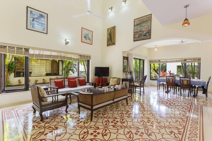 Welcome to your Vacation home in Candolim, North Goa which fully-serviced with a home-cook and a home-keeper