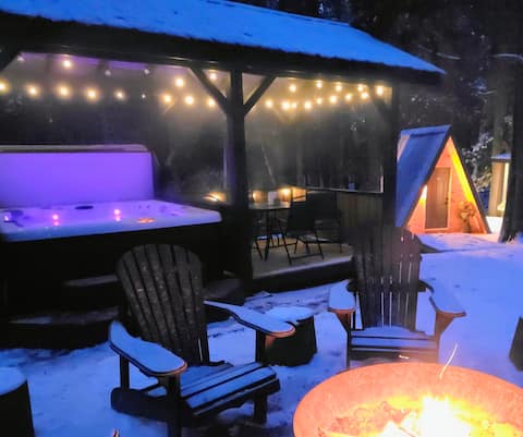 Nordik Spa Cabin - Hot Tub & Sauna - four season