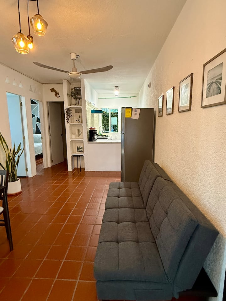Cómodo Depa Céntrico Con A/a  En Sala, Ideal Envta - Puerto Vallarta