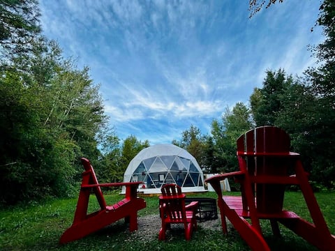 Popular Airbnb listing: The Secret Garden - Dome Escape in Tay