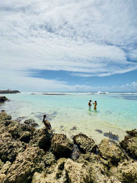 Beach access, amazing lagoon and ocean views