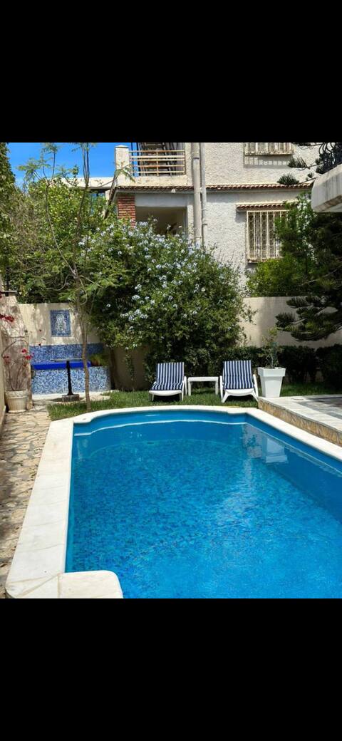 Ground floor of villa with private pool