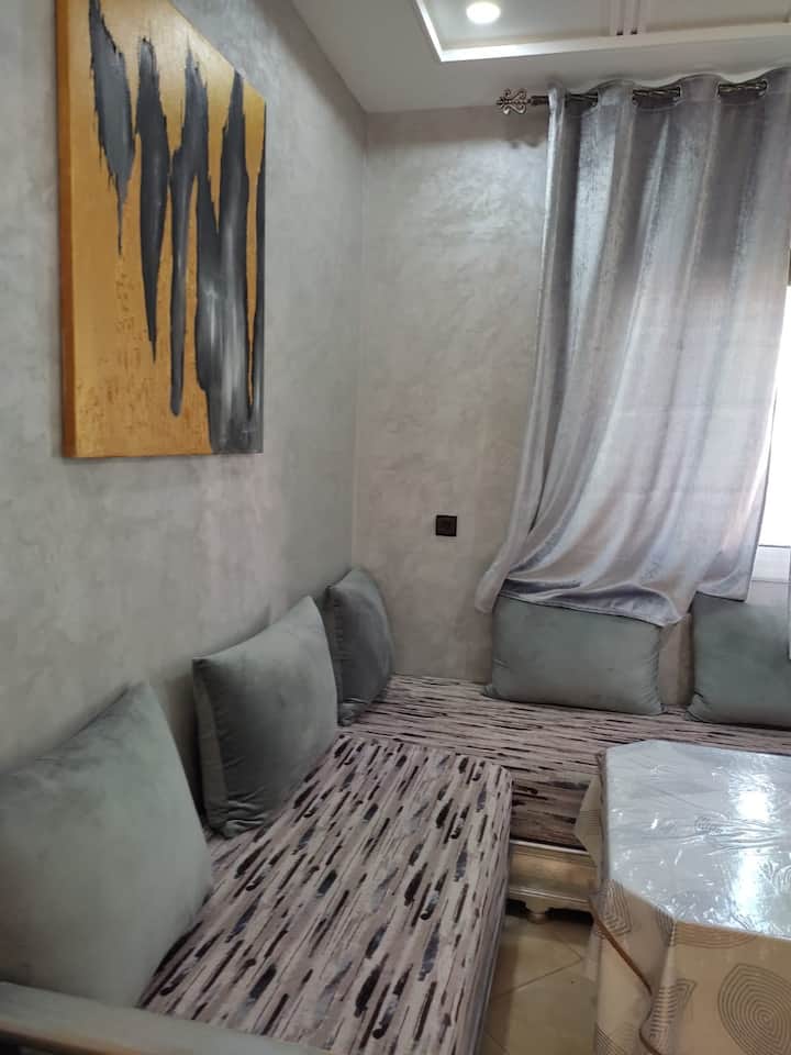 Bel Appartement ÉQuipé à 5min Du Sable Climatisée - Saidia