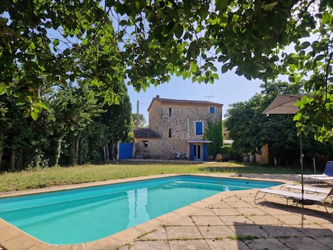 Sheepfold with garden and pool