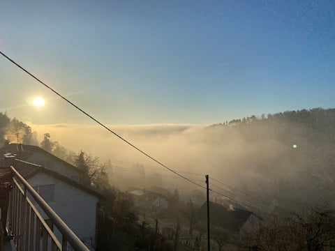 Apartment overlooking the countryside