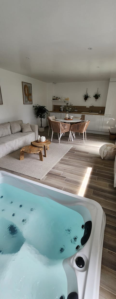 house with private hot tub