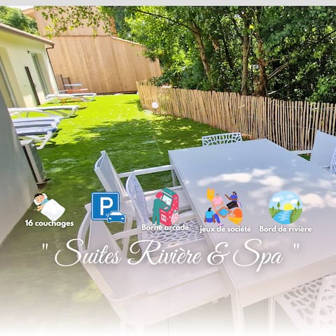 River & Spa Suites – Modern Villa for 15