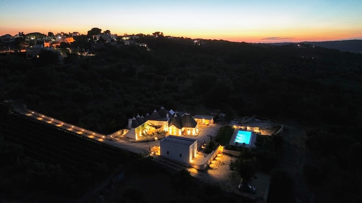 Exclusive authentic Trulli with a pool