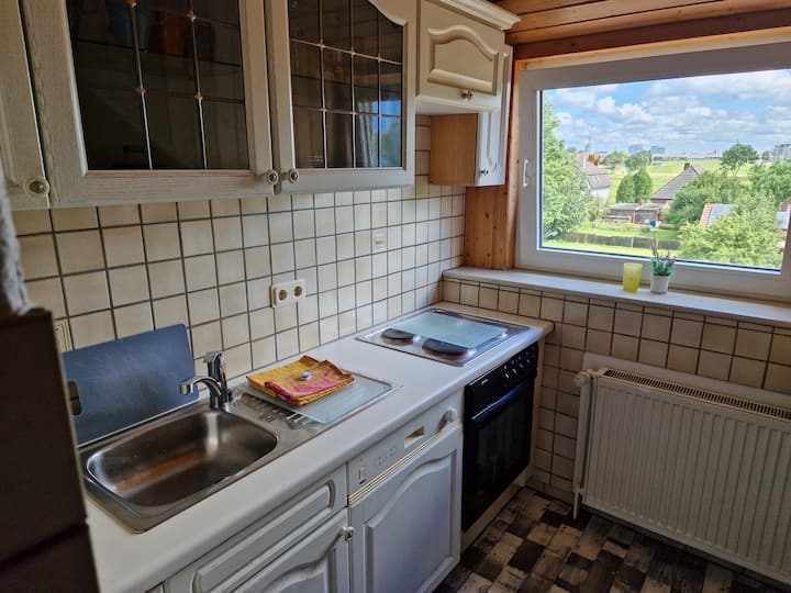 Top floor apartment near the Weser ferry