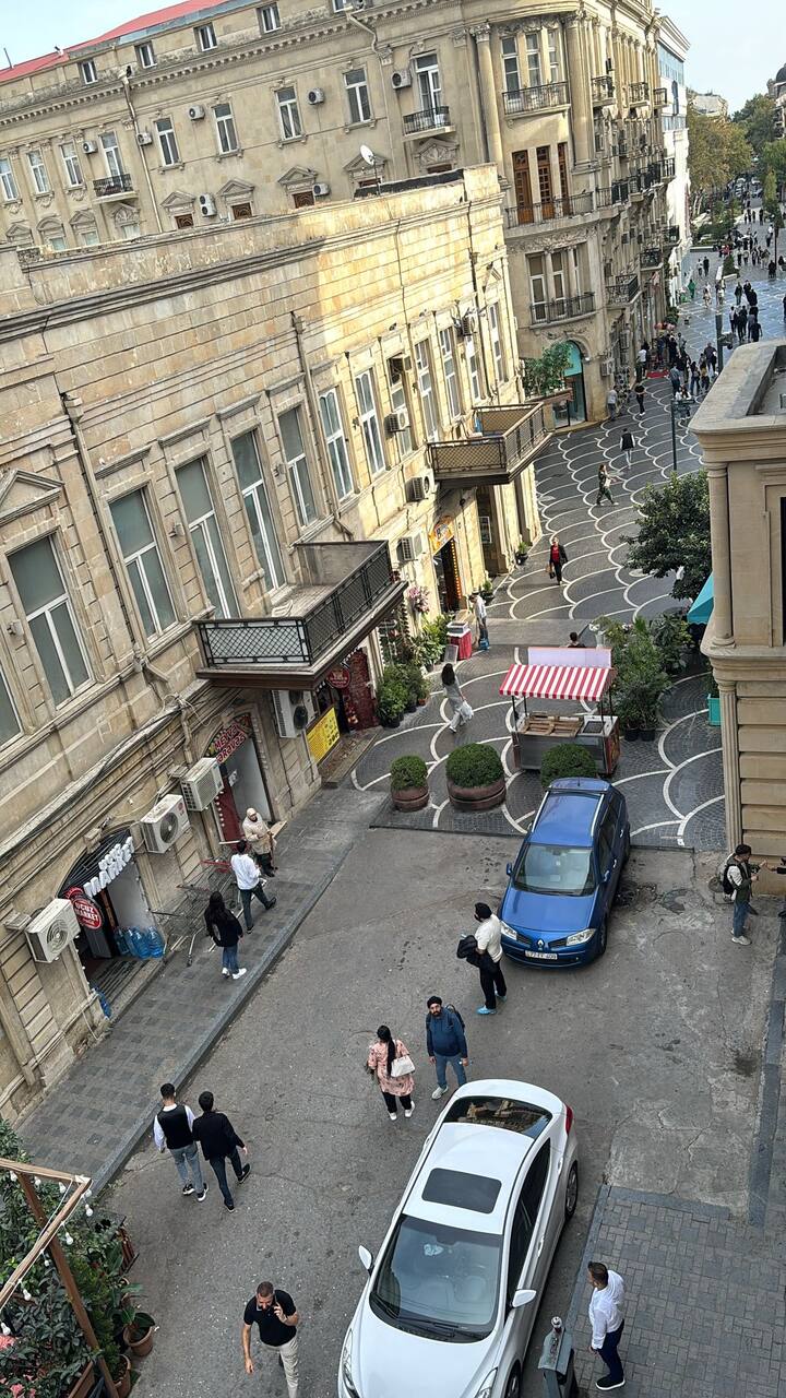 La vista dal balcone
