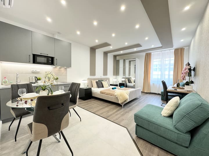 Modern Muse Central Home @Ac +Netflix Iii. - ブダペスト
