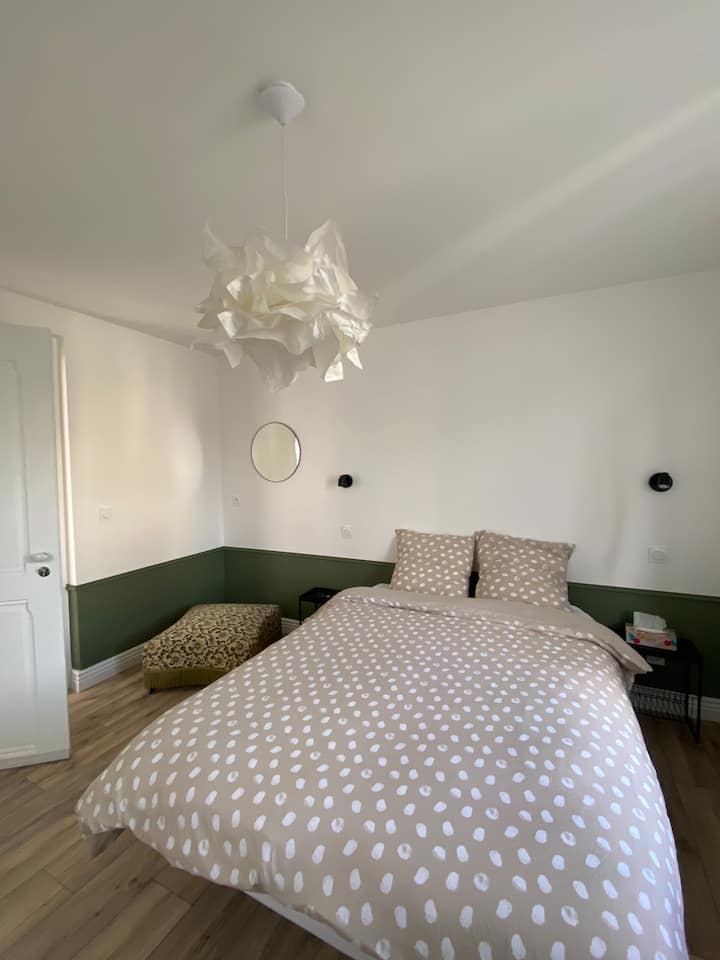Chambre Privée Verte - Frontière Genève - Annemasse
