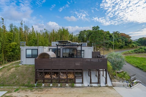 Scenic rental sauna/large Jacuzzi/rainy day BBQ available/roof terrace/dogs OK/AKESUKE 2 rental maxi