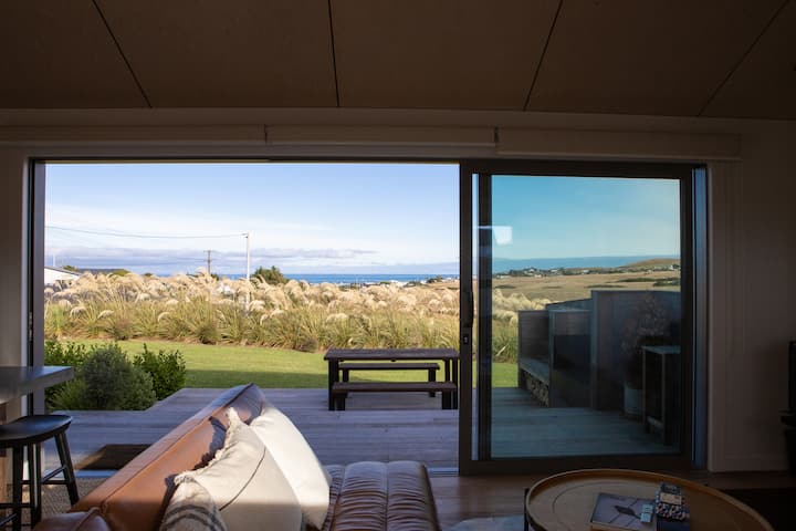 Brand new house with sea and farm views