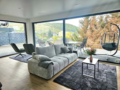 Stylish apartment with view and self-check-in