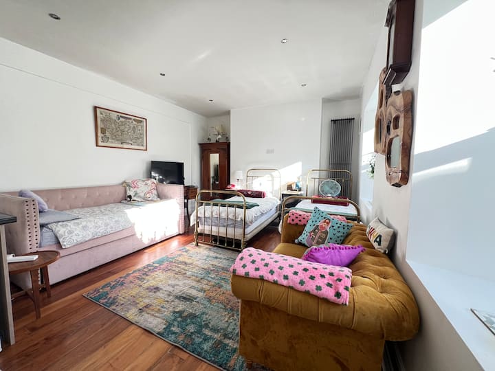 Sea Breeze Studio | Beach, Dart & Bus | Sleeps 3 - Greystones