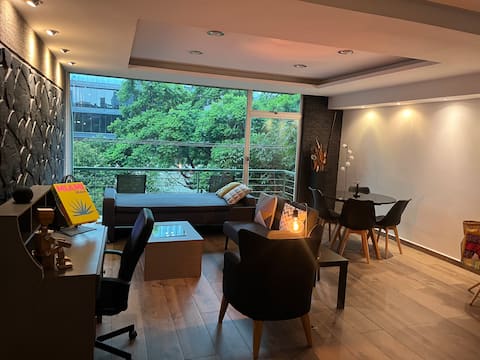Popular Airbnb listing: Beautiful Apt with Terrace in Roma Norte