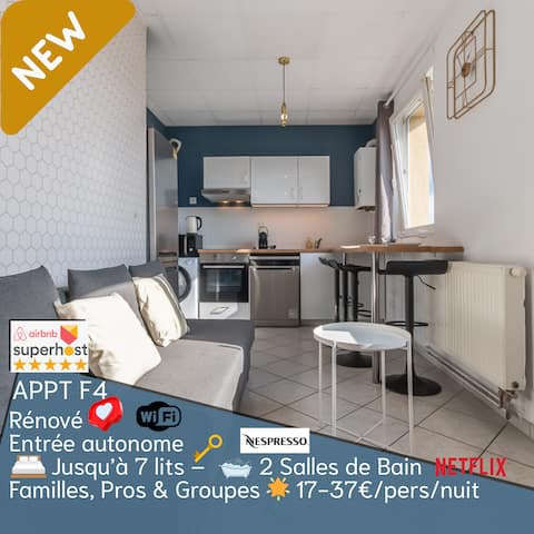 4 Groups– tiny– 7 beds– 2 showers– up to 10 guests