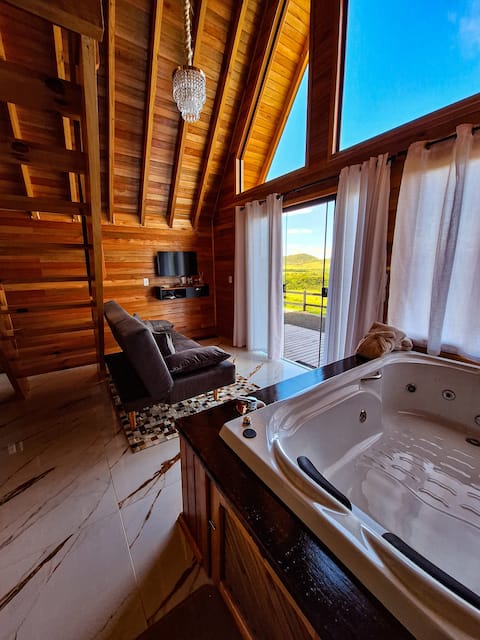 Top Airbnb: Cabanas Céu e Mel - Cabin 01 in Bom Retiro