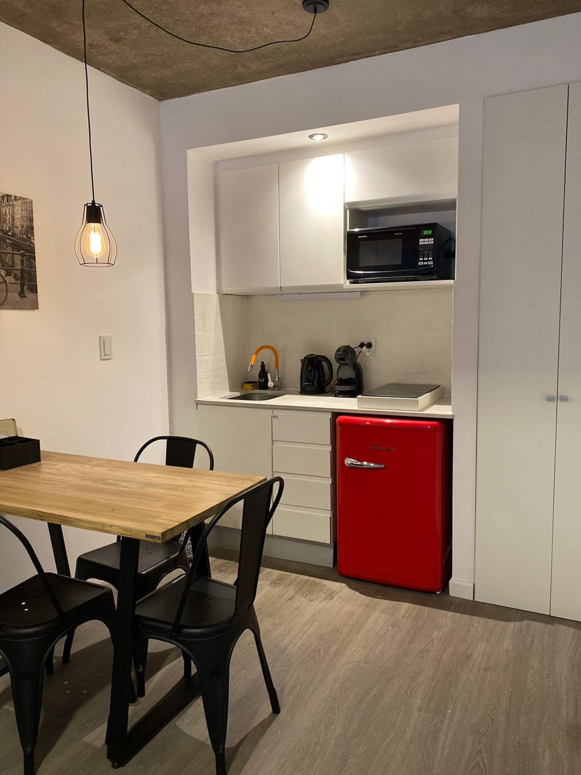 Apartamento de 1 quarto com varanda em Palermo