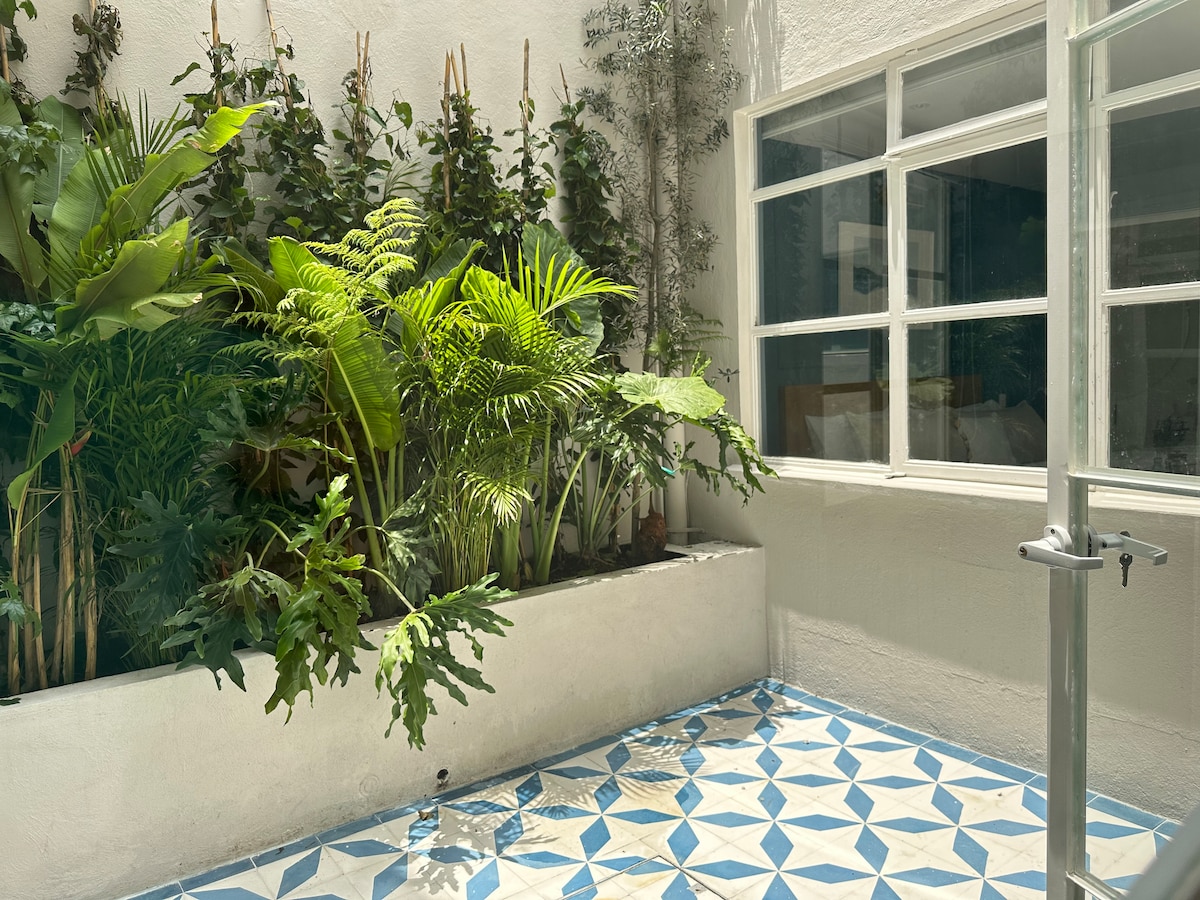 Exterior terrace at Casa Caravana