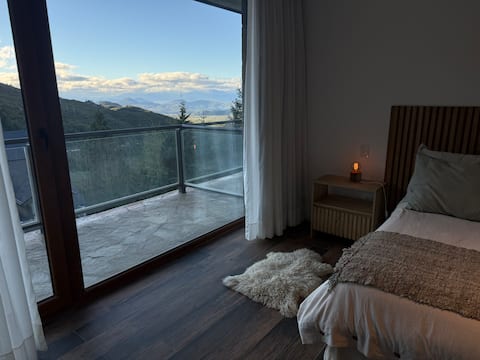 Relax with an incredible view of the ski resort