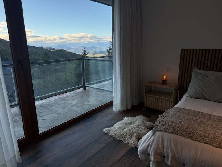 Relax with an incredible view of the ski resort