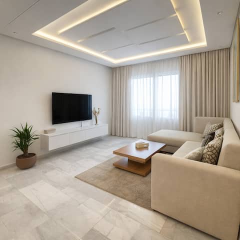 Top performing Airbnb: New 2025 Apartment - Malls, Beach & Train Station in Prefecture Of Tangier Assilah