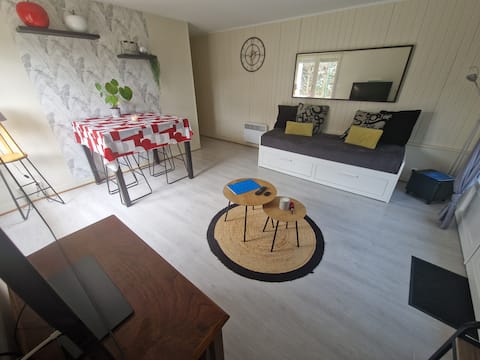 Entire 1 bedroom 43 m2
2/4 guests
2 beds of 180 cm
kitchen