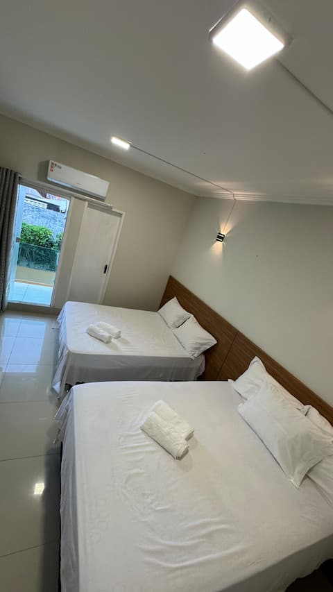 1st floor apartment facing the sea on Guaibim Beach