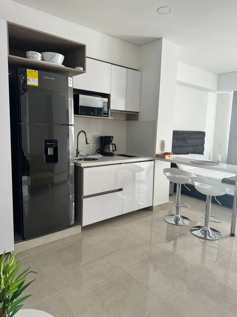 Top performing Airbnb: Apt Luxury+Pool+AC+Sea Front+Parking@Cartagena in Crespo