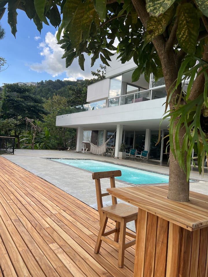 modern house amazing view